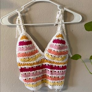 NWT F21 Crochet Cami Top